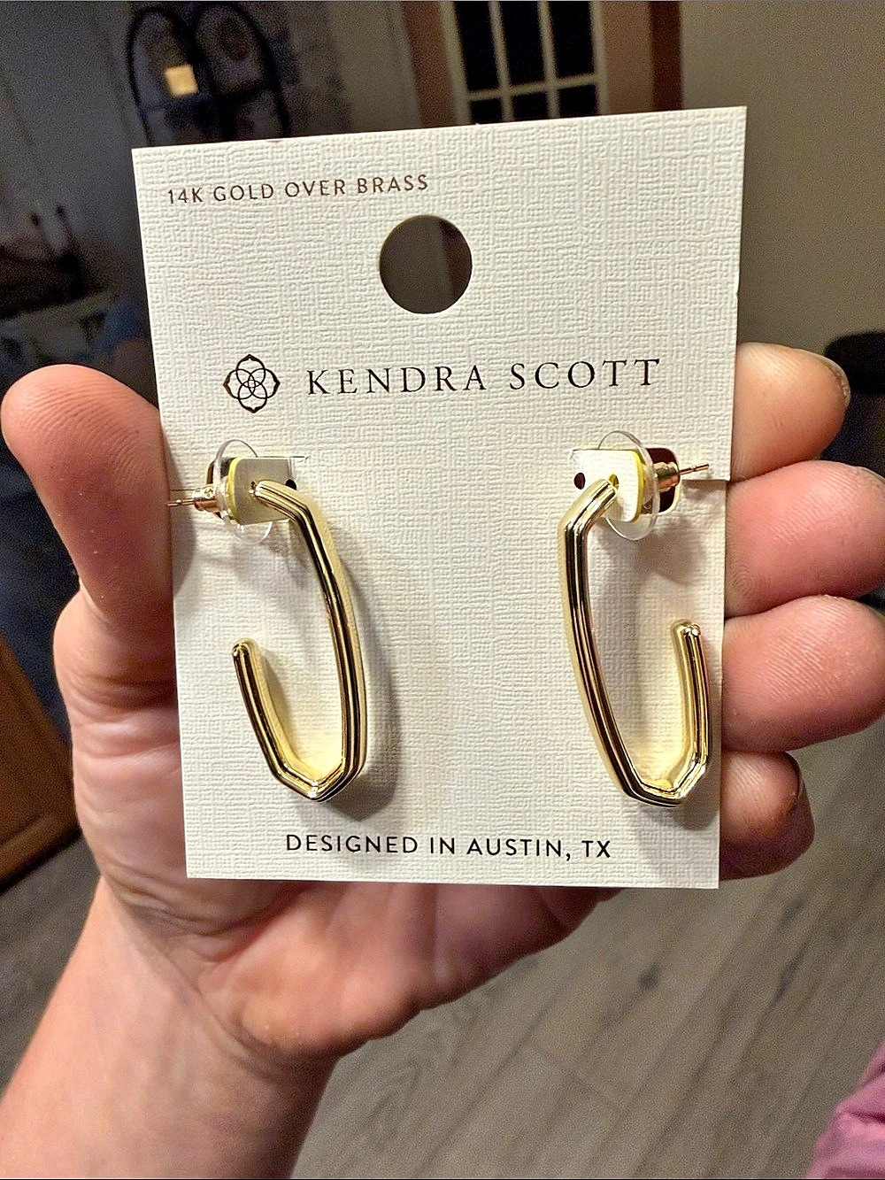 Kendra Scott Traci Hoop Earrings Gold